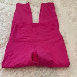 Lululemon align size 6 Vibrant Pink Leggings 23” size 6